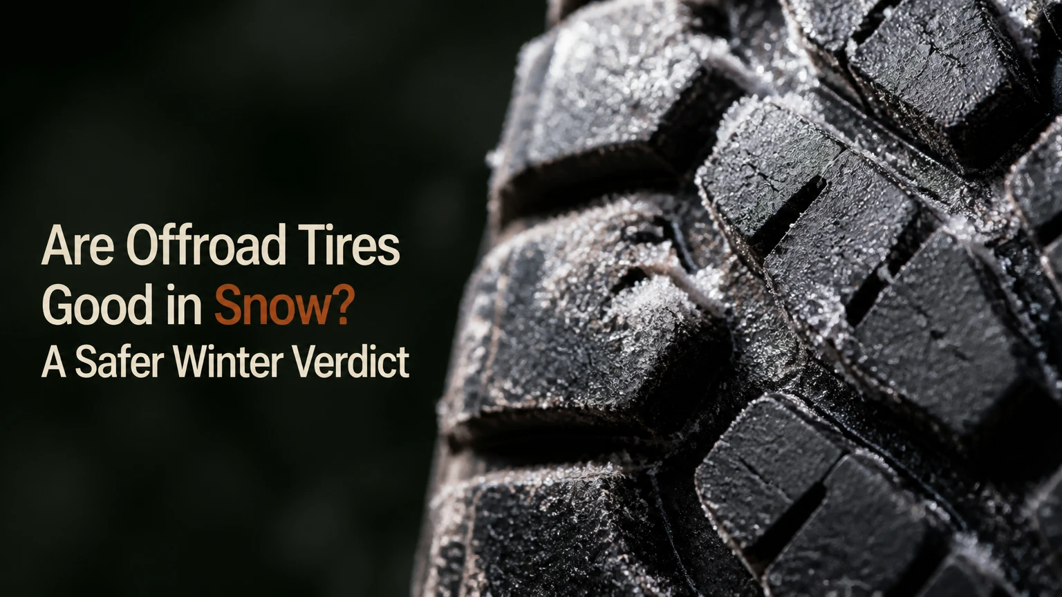 are offroad tires good in snow