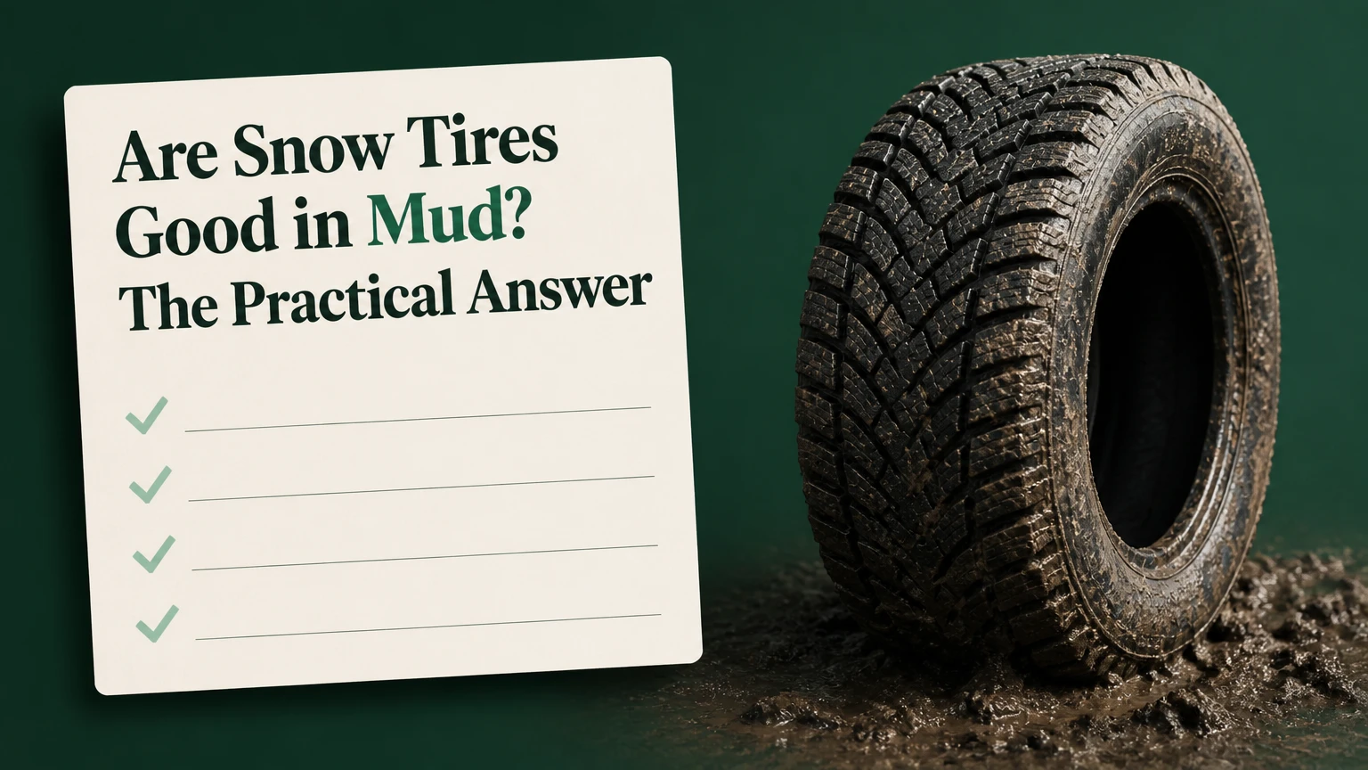 are snow tires good in mud