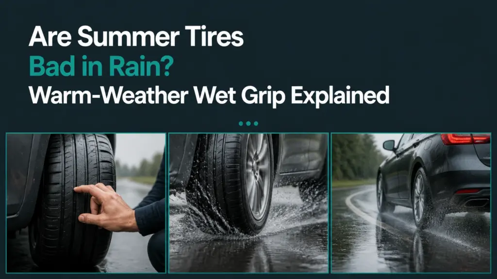 are summer tires bad in rain