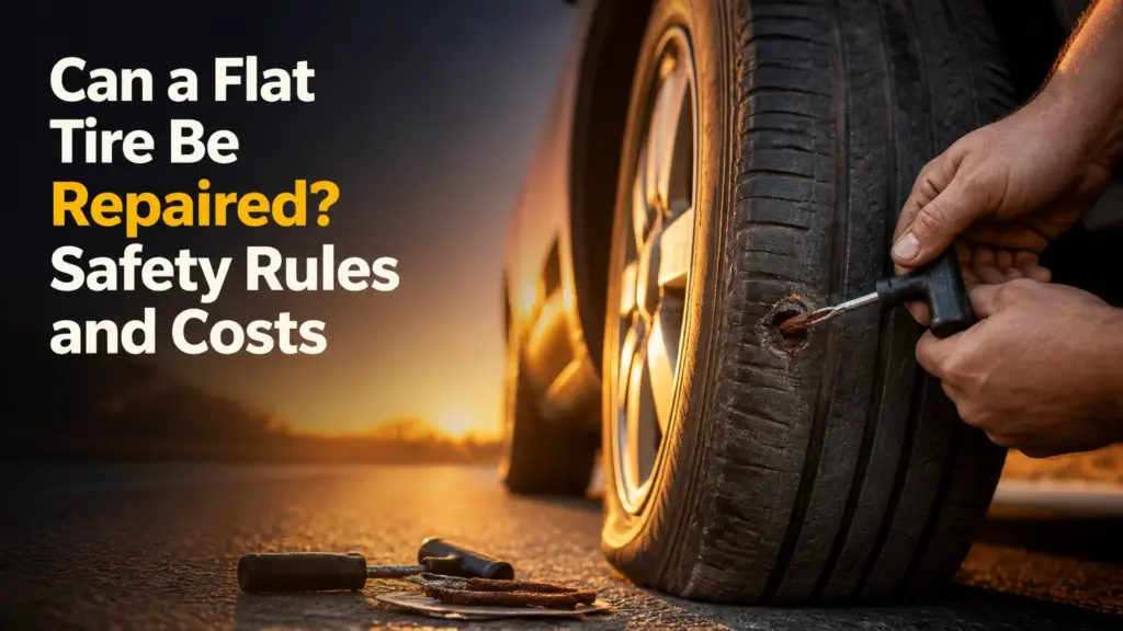 can a flat tire be repaired