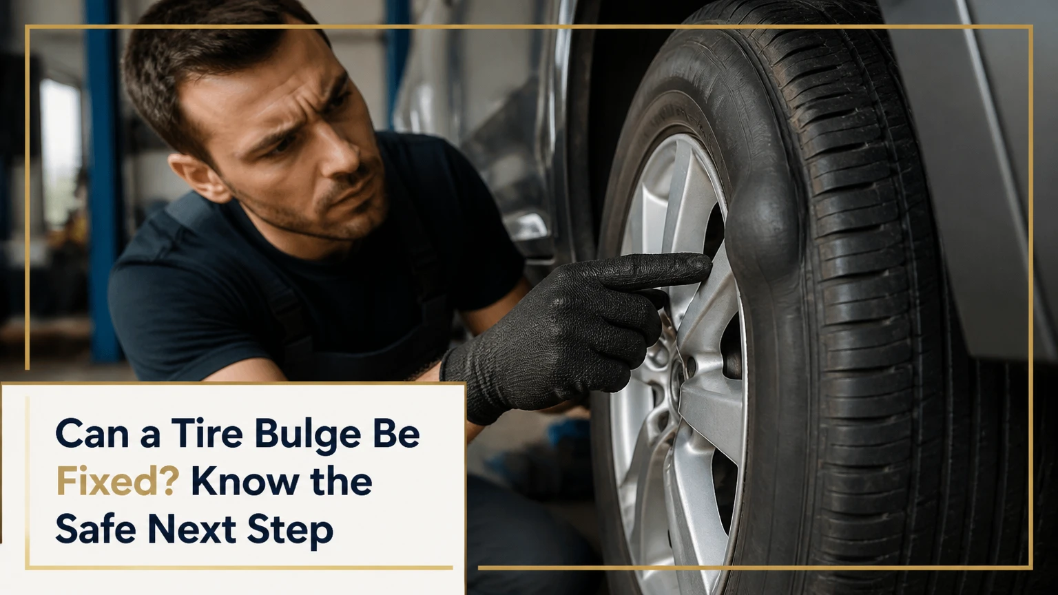 can a tire bulge be fixed