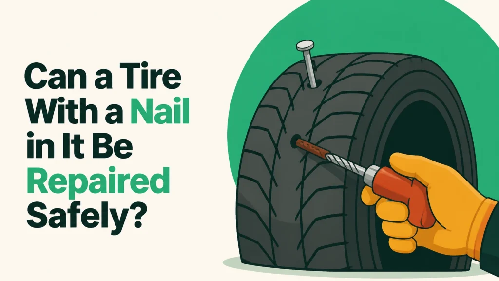 can a tire with a nail in it be repaired