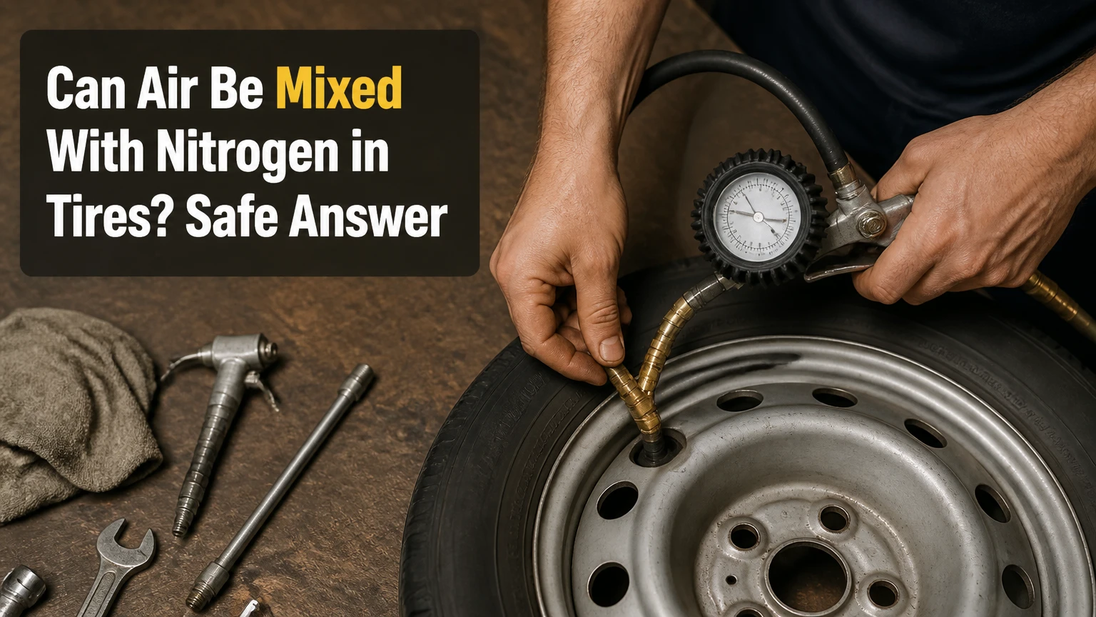can air be mixed with nitrogen in tires