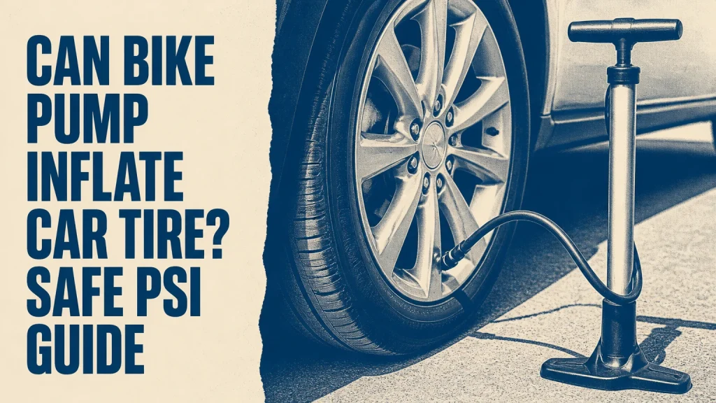 can bike pump inflate car tire