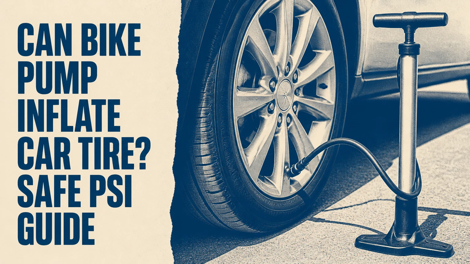 can bike pump inflate car tire