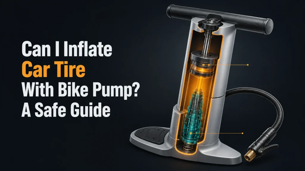 can i inflate car tire with bike pump