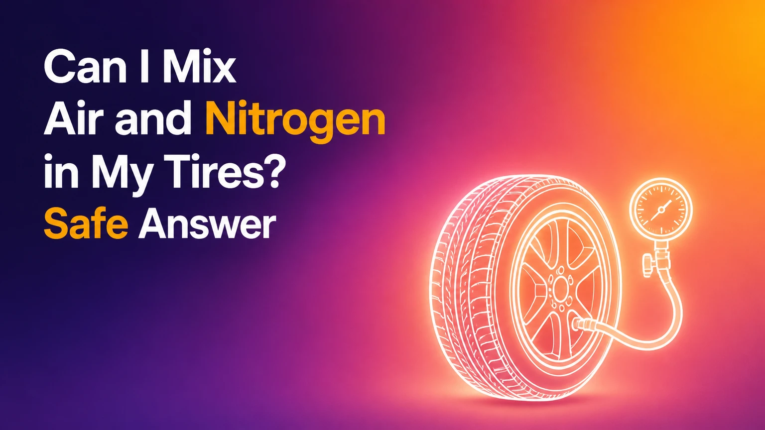 can i mix air and nitrogen in my tires