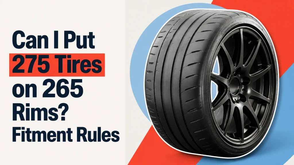 can i put 275 tires on 265 rims