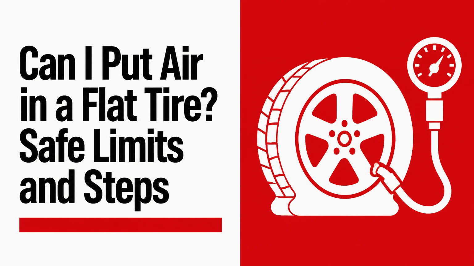 can i put air in a flat tire