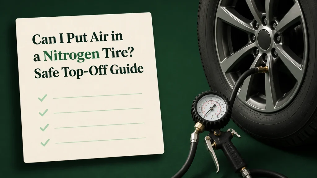 can i put air in a nitrogen tire