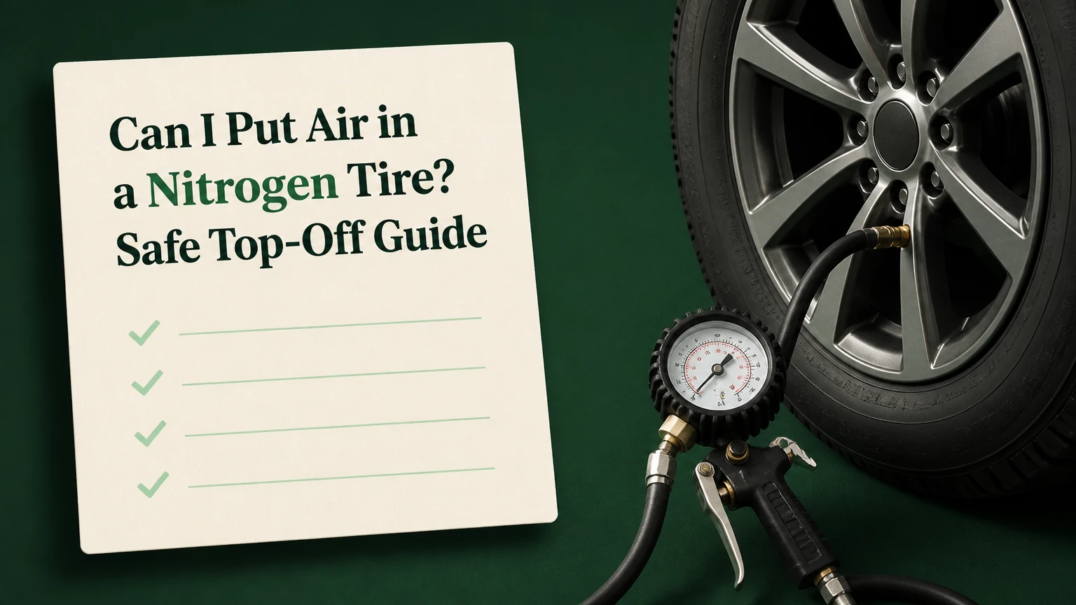can i put air in a nitrogen tire
