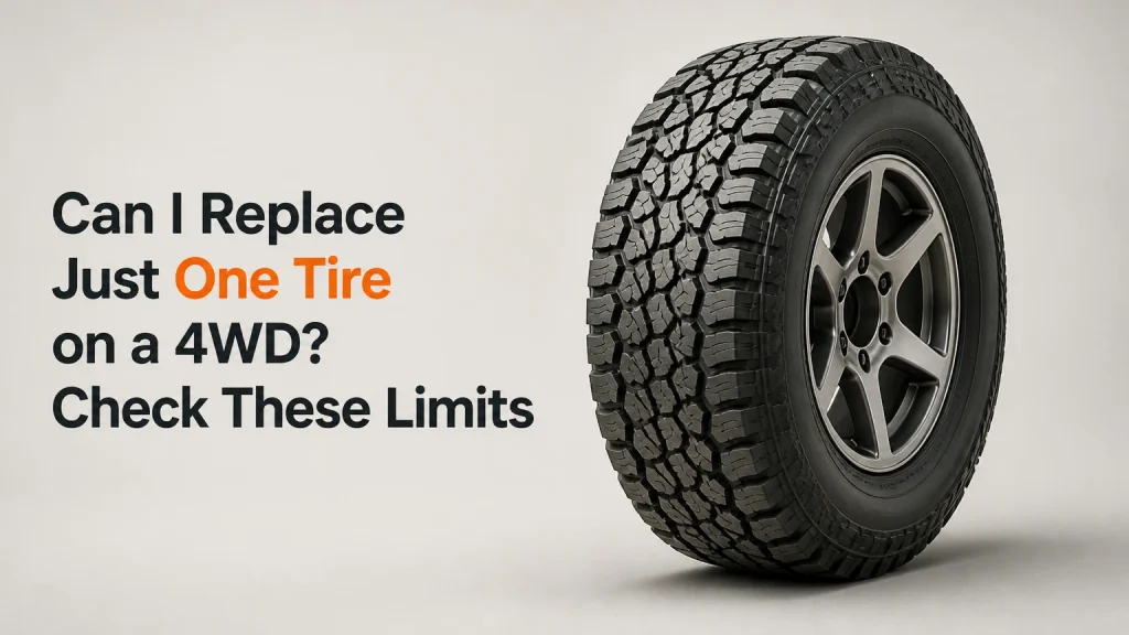can i replace just one tire on a 4wd