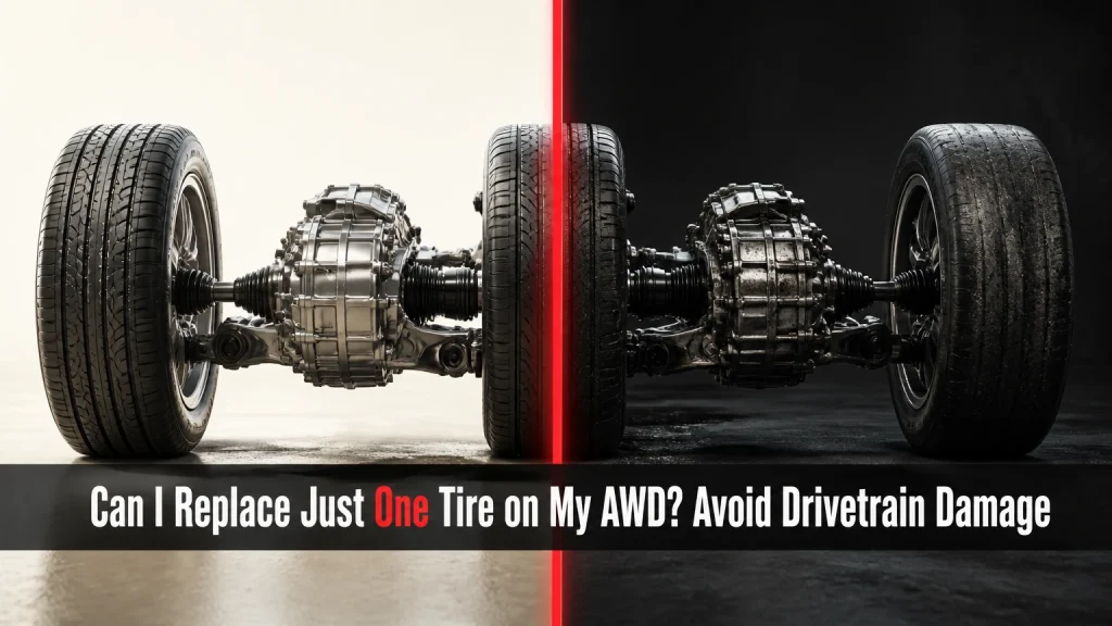 can i replace just one tire on my awd