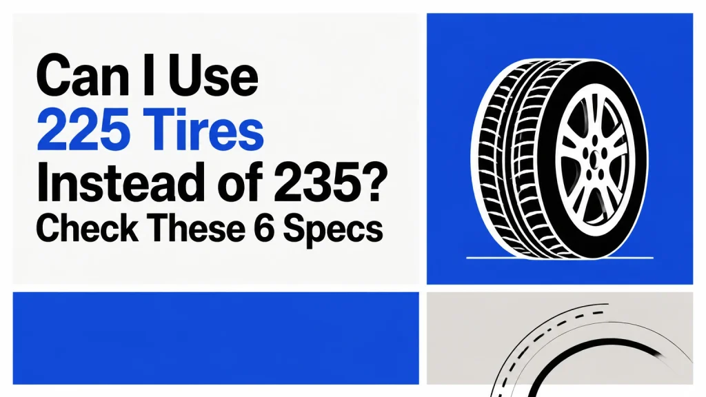can i use 225 tires instead of 235
