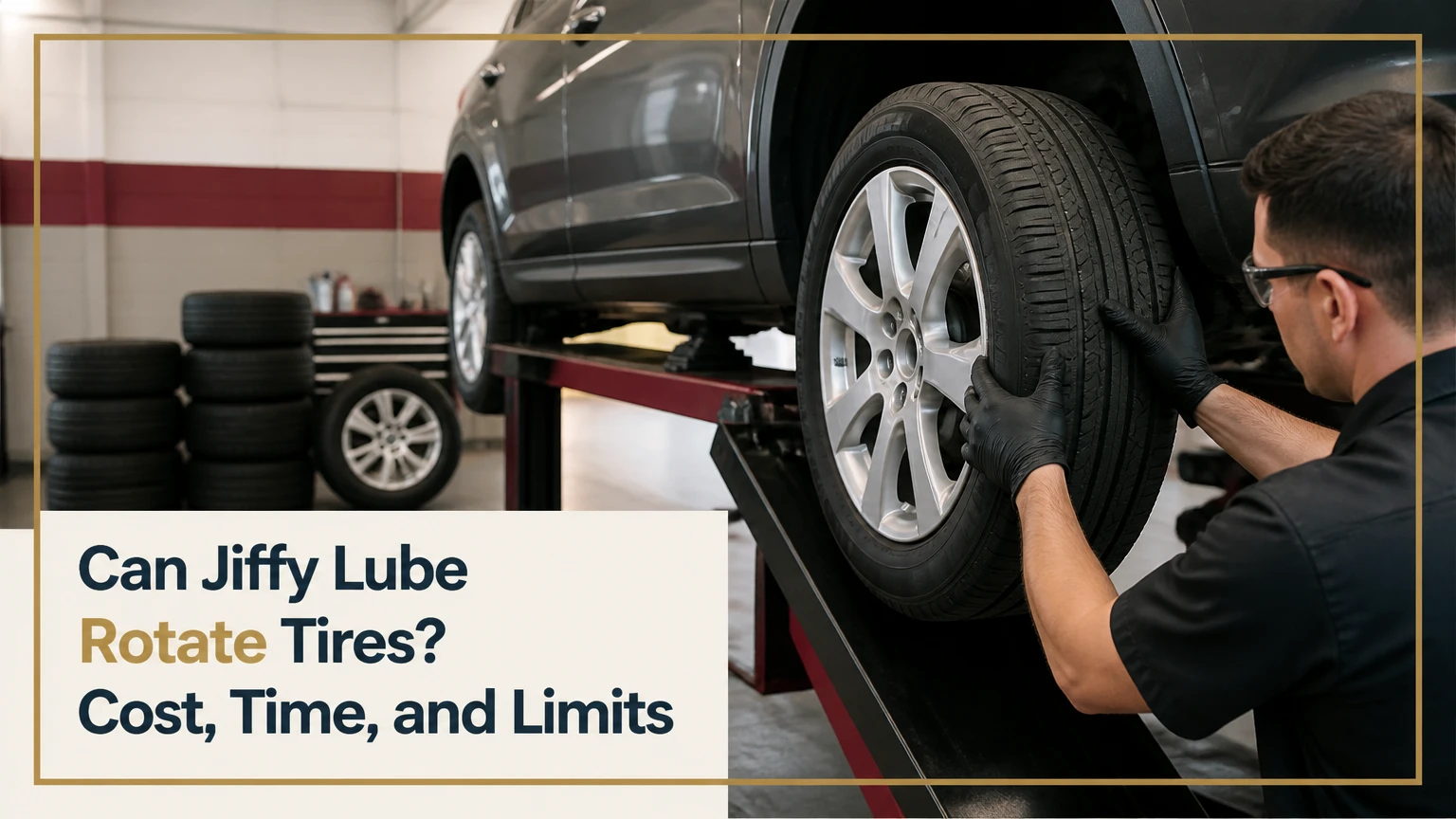 can jiffy lube rotate tires