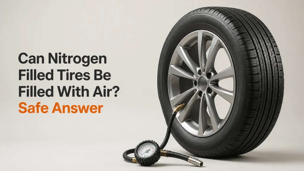 can nitrogen filled tires be filled with air