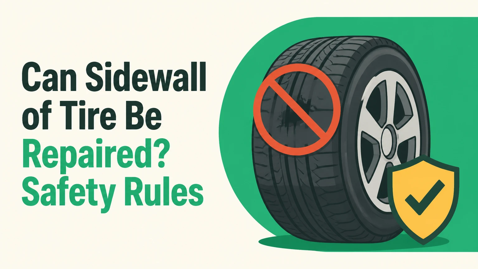 can sidewall of tire be repaired