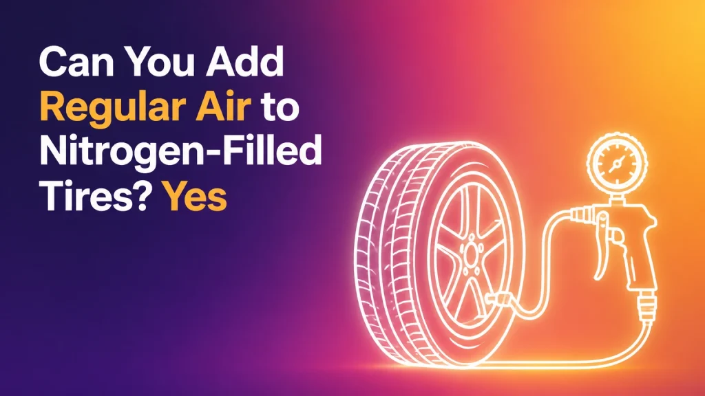 can you add regular air to nitrogen filled tires