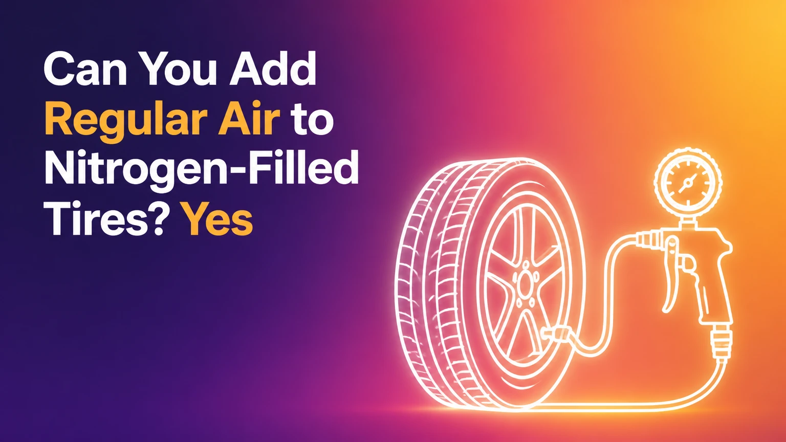 can you add regular air to nitrogen filled tires