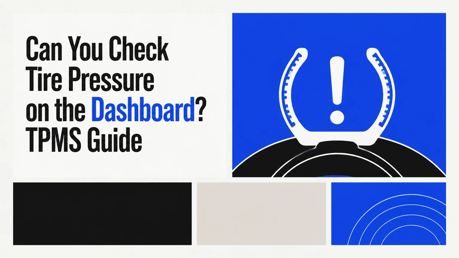 can you check tire pressure on the dashboard