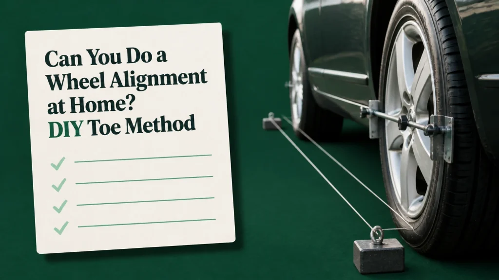 can you do a wheel alignment at home