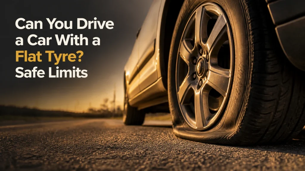can you drive a car with a flat tyre