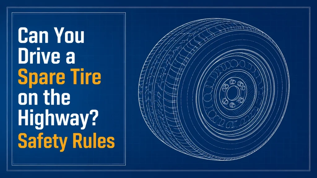 can you drive a spare tire on the highway