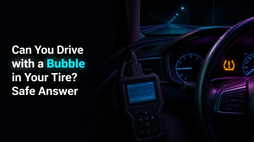 can you drive with a bubble in your tire