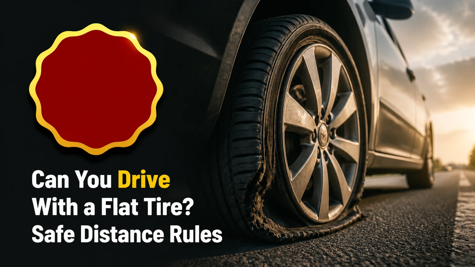 can you drive with a flat tire