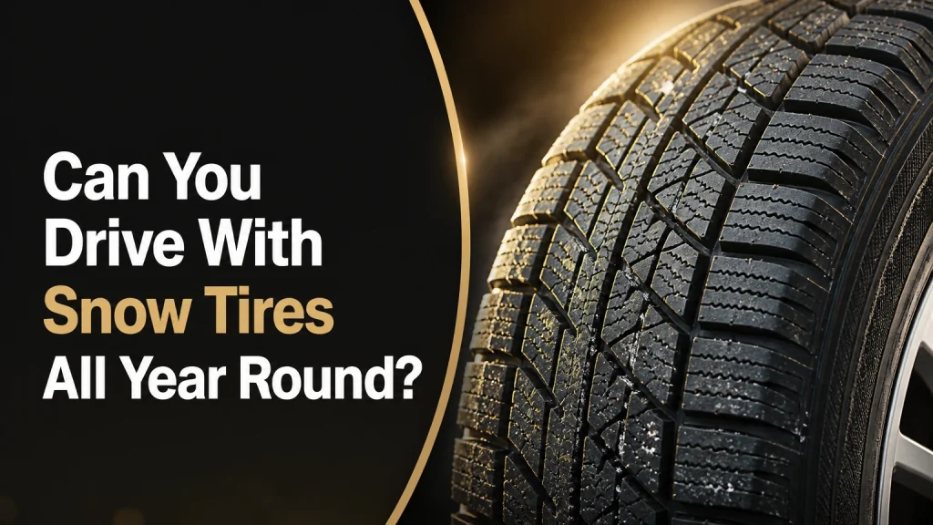 can you drive with snow tires all year round