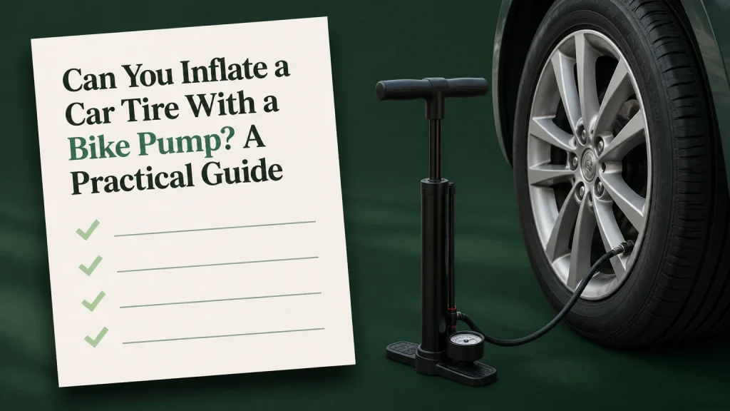 can you inflate a car tire with a bike pump