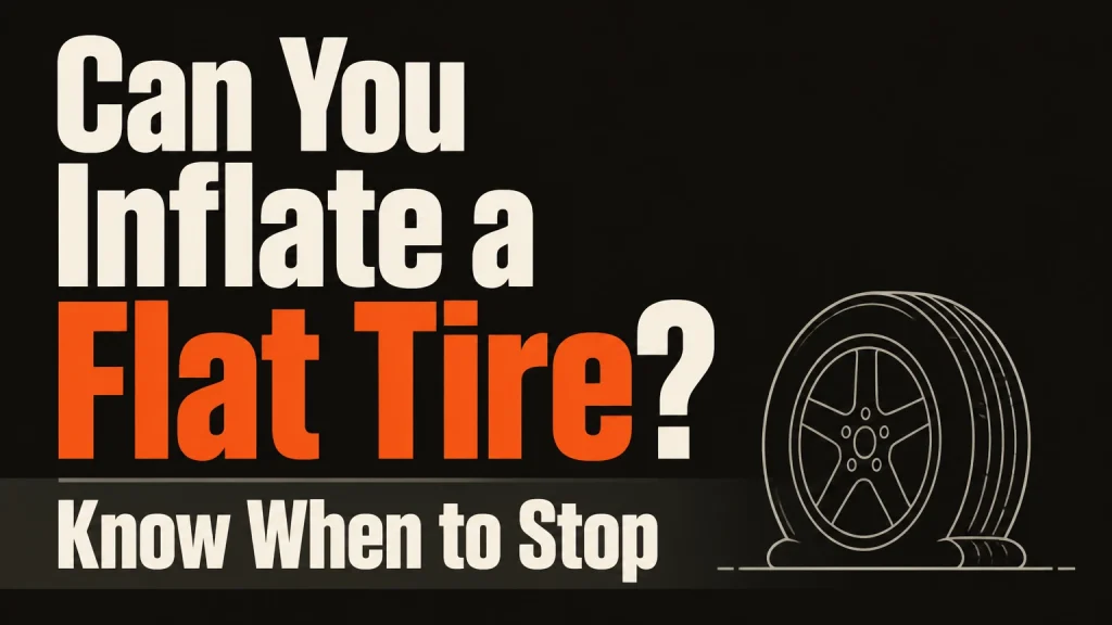 can you inflate a flat tire