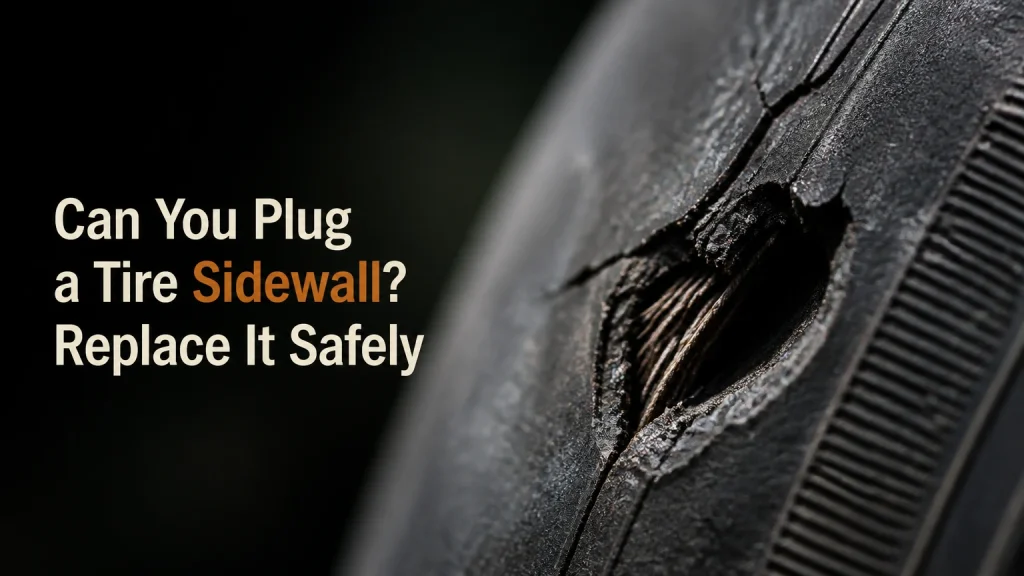 can you plug a tire sidewall