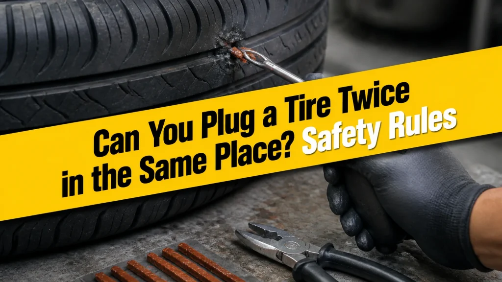 can you plug a tire twice in the same place