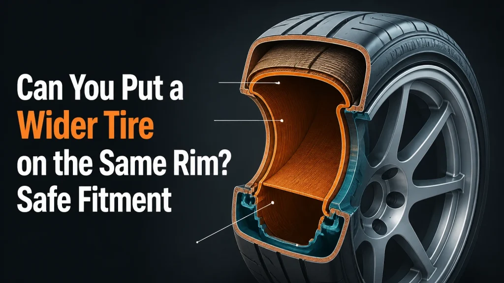 can you put a wider tire on the same rim