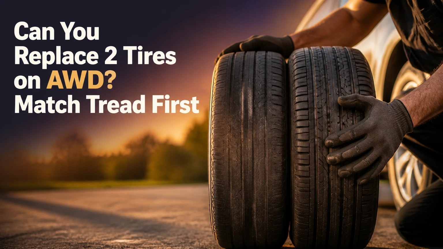 can you replace 2 tires on awd