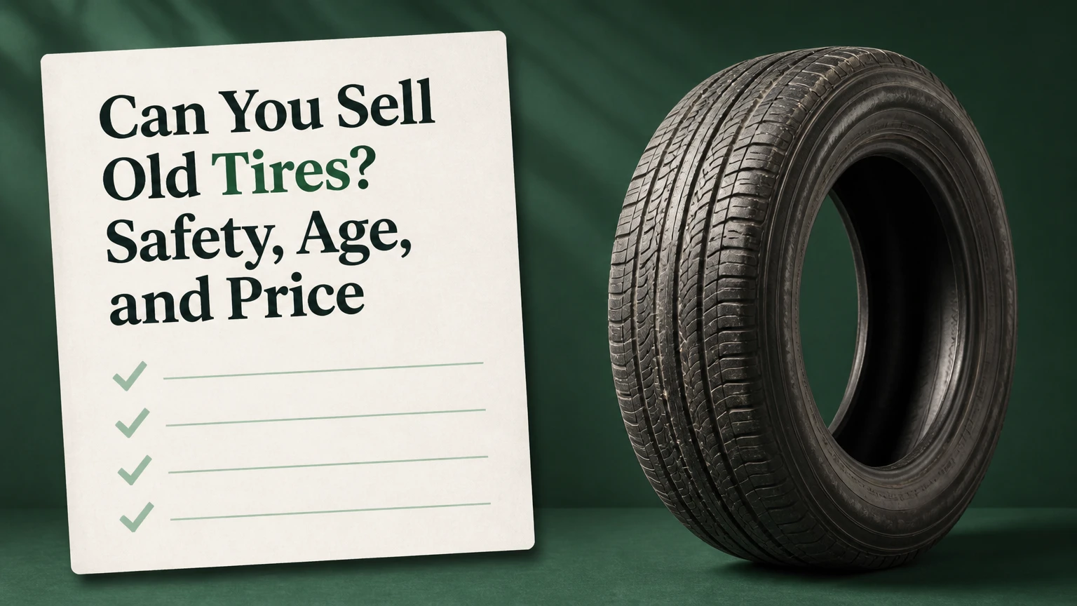 can you sell old tires