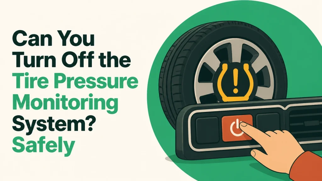 can you turn off the tire pressure monitoring system