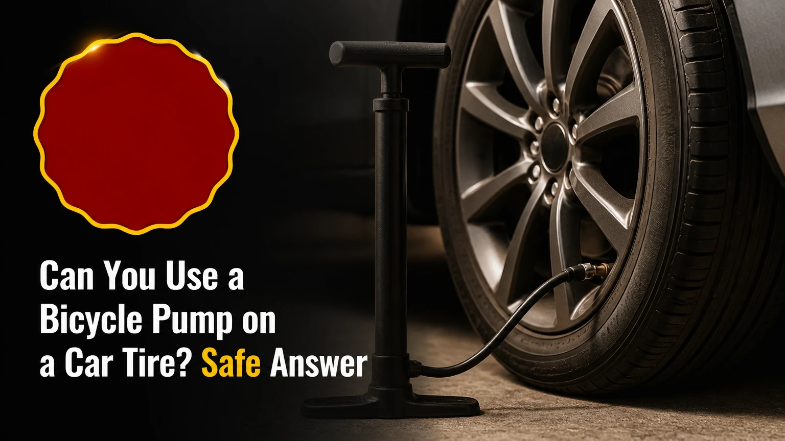 can you use bicycle pump car tire