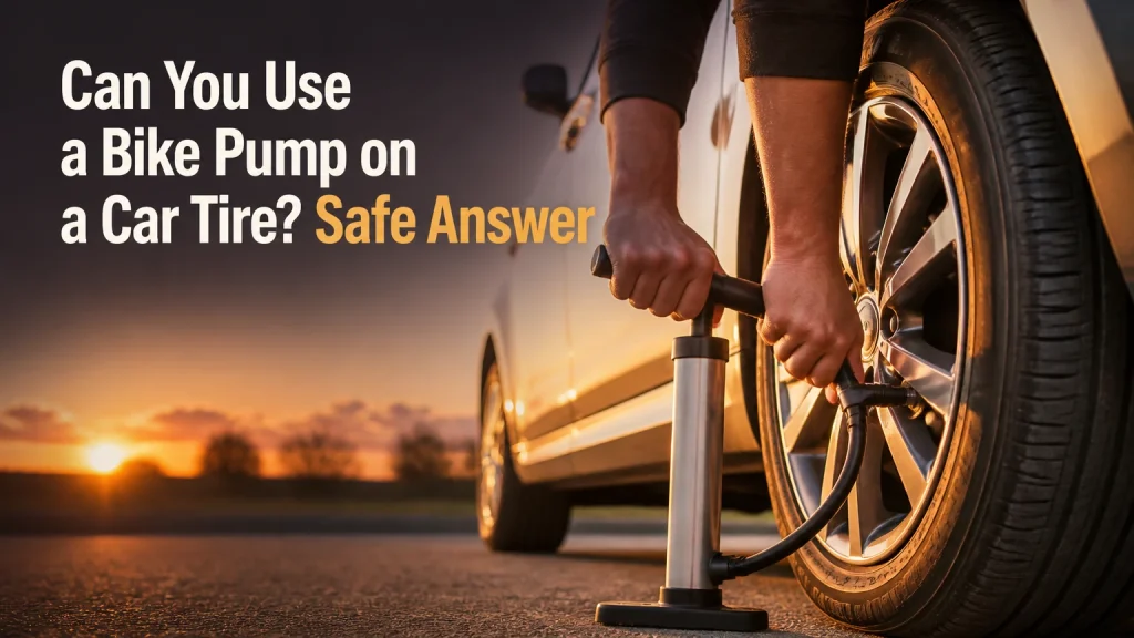 can you use a bike pump on a car tire