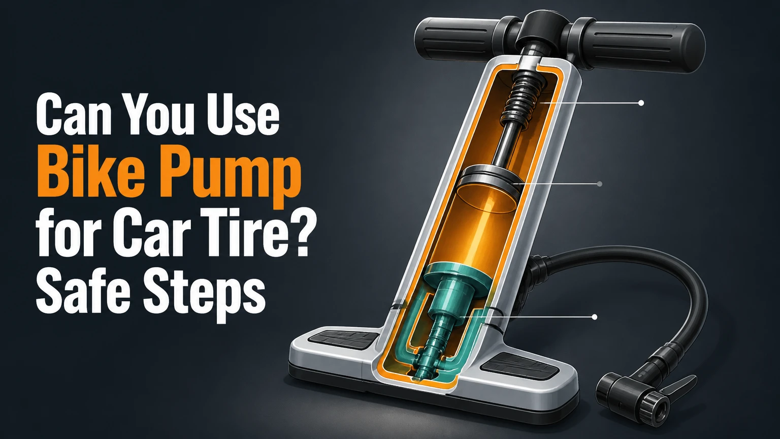 can you use bike pump for car tire