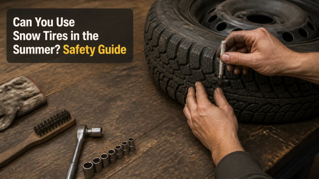 can you use snow tires in the summer