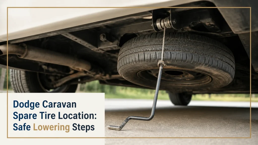 dodge caravan spare tire location