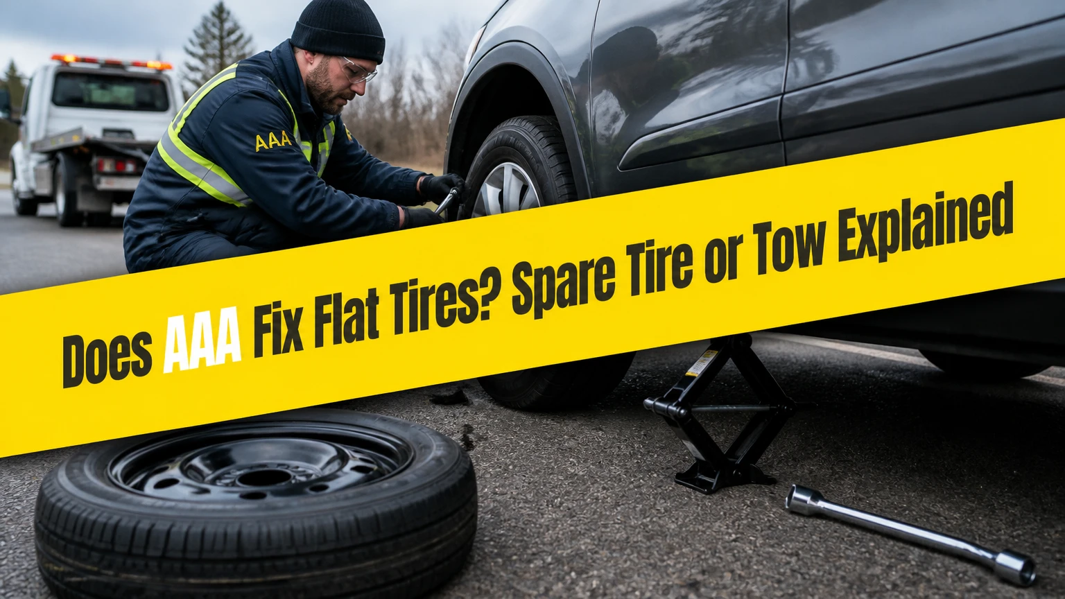does aaa fix flat tires