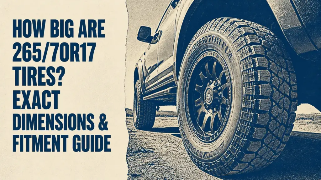 How Big Are 265/70R17 Tires? Exact Dimensions & Fitment Guide