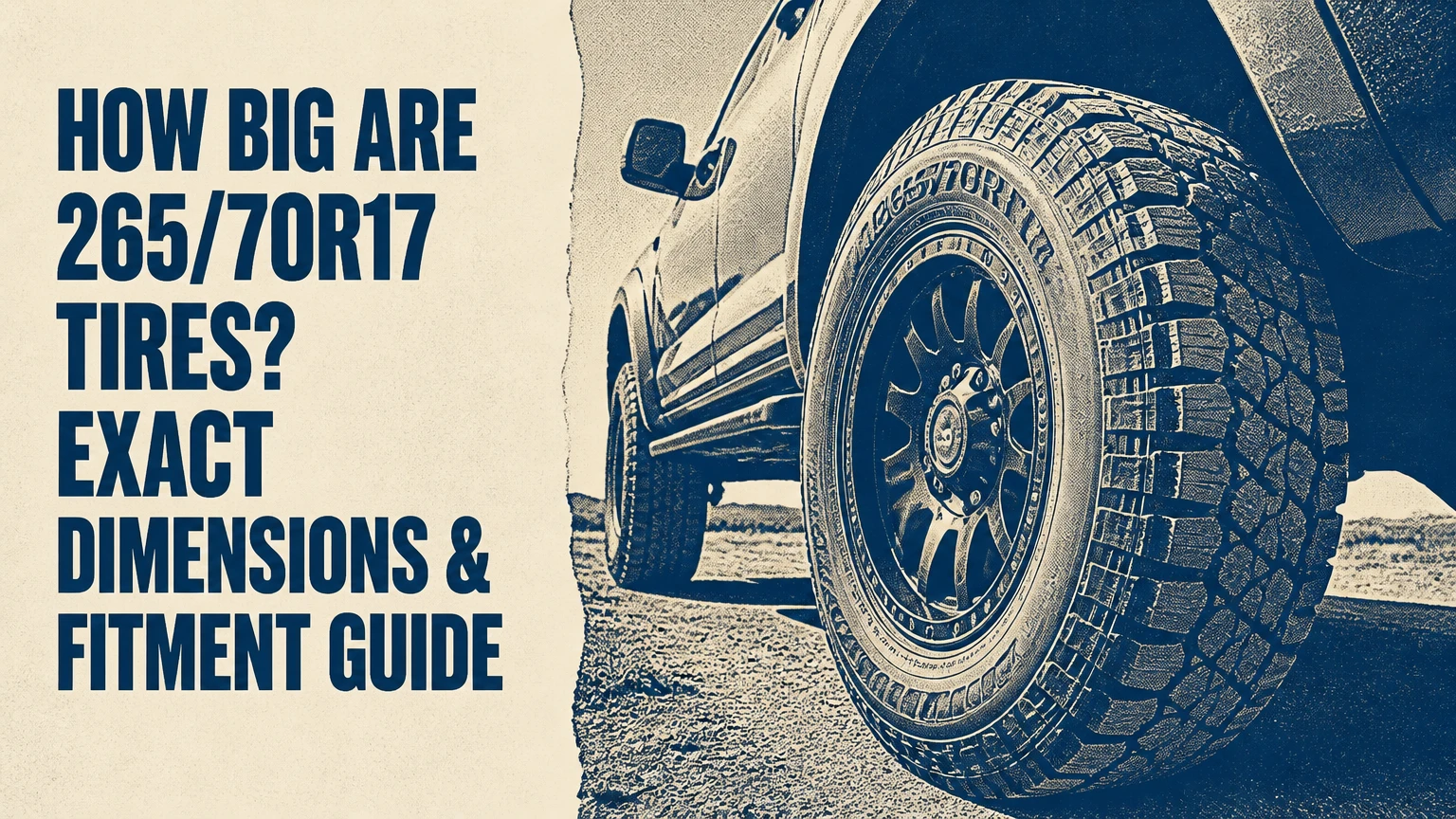 How Big Are 265/70R17 Tires? Exact Dimensions & Fitment Guide