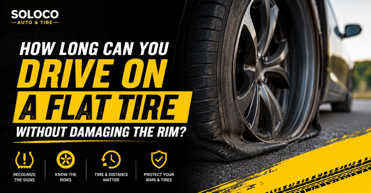 how long can you drive on a flat tire without damaging the rim