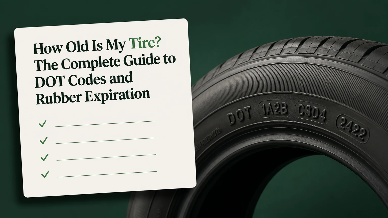 How Old Is My Tire? The Complete Guide to DOT Codes and Rubber Expiration