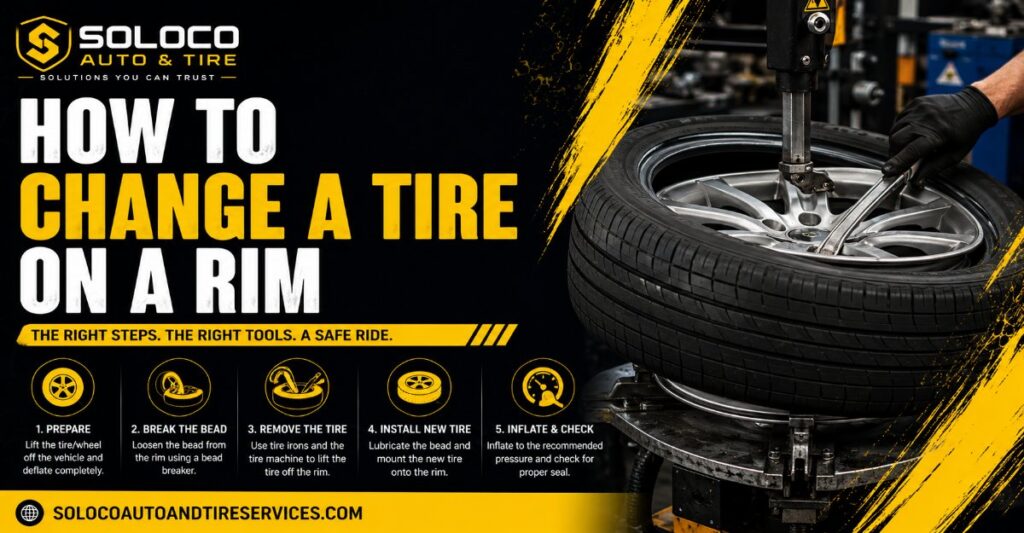 how to change a tire on a rim