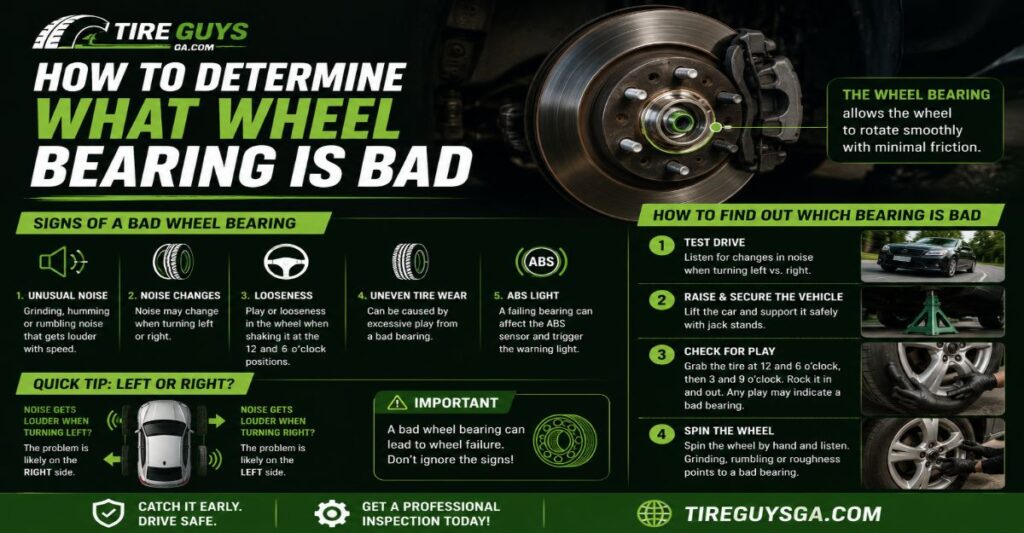 how to determine what wheel bearing is bad